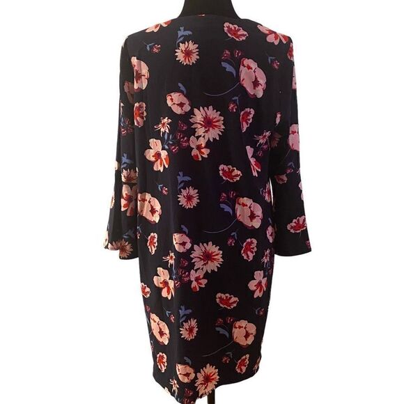 Mudpie‎ Navy Blue Floral Midi Dress - Picture 4 of 11